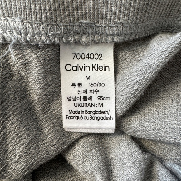 Calvin Klein Women's Gray Logo Sweatpant Joggers Size Medium Athletic Running - Picture 7 of 15
